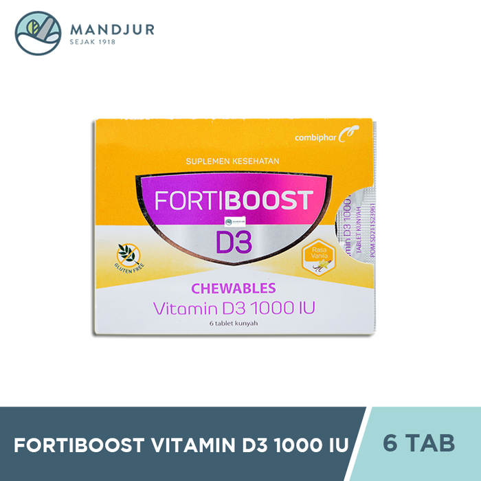 Fortiboost Vitamin D3 1000 IU 6 Tablet