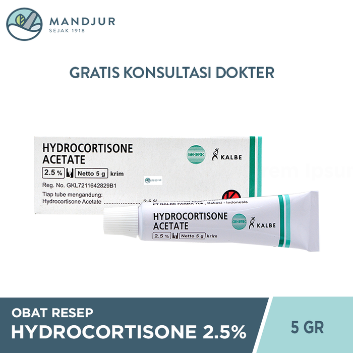 Salep Hydrocortisone 2.5% 5 Gram