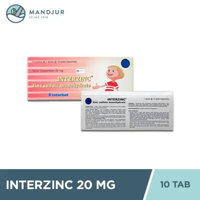 Interzinc 20 mg 10 Tablet
