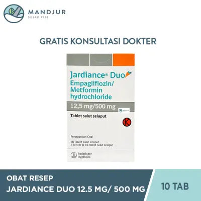 Jardiance Duo 12.5 mg/500 mg 10 Tablet