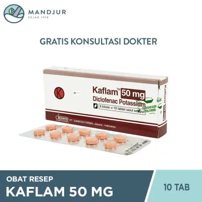 Kaflam 50 mg 10 Tablet