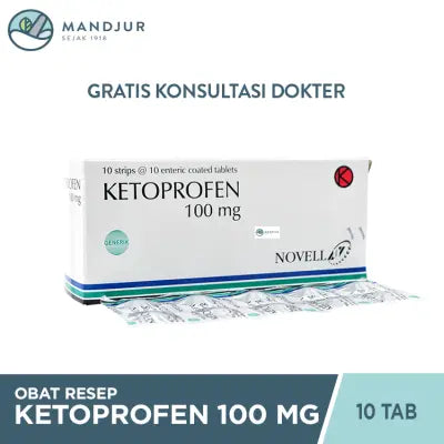 Ketoprofen 100 Mg 10 Tablet