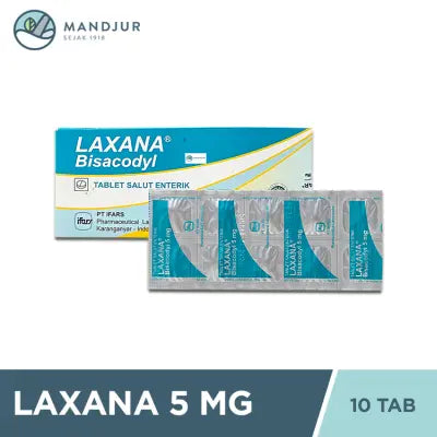 Laxana 5 mg 10 Tablet - Obat Pencahar Susah Buang Air Besar