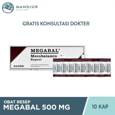 Megabal 500 Mcg 10 Kapsul