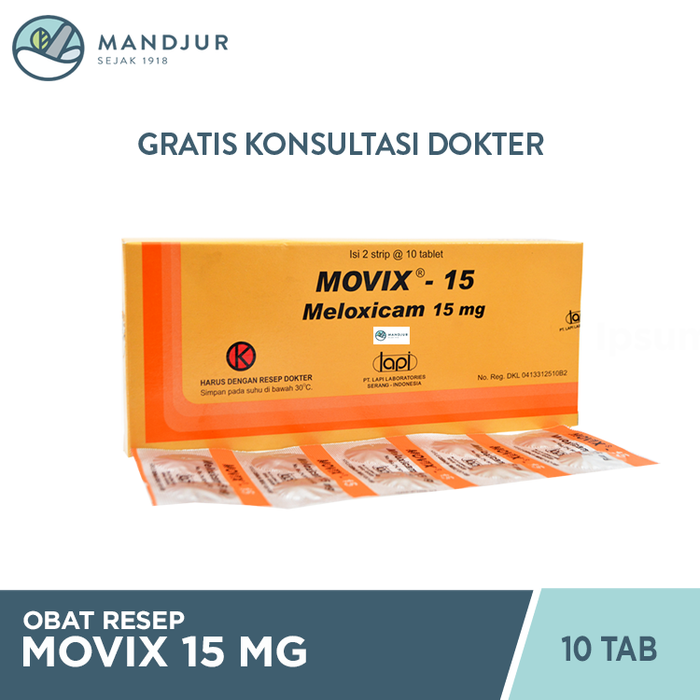 Movix 15 Mg 10 Tablet