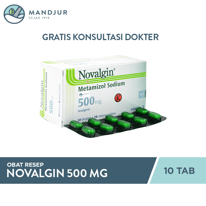 Novalgin 500 Mg 10 Tablet - Apotek Mandjur