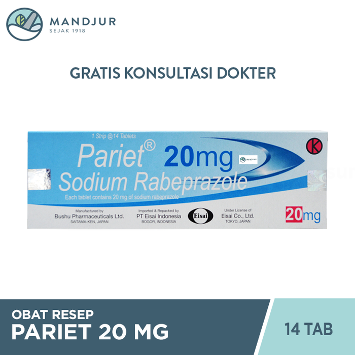 Pariet 20 Mg 14 Tablet