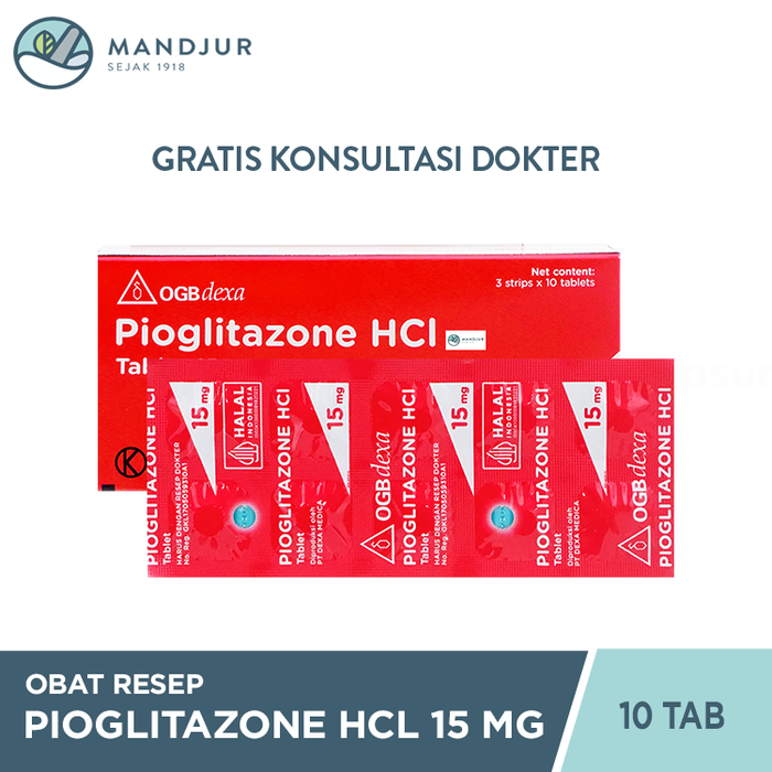 Pioglitazone HCl 15 Mg 10 Tablet