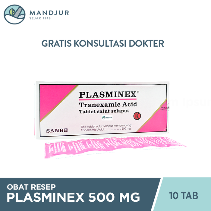 Plasminex 500 Mg 10 Tablet