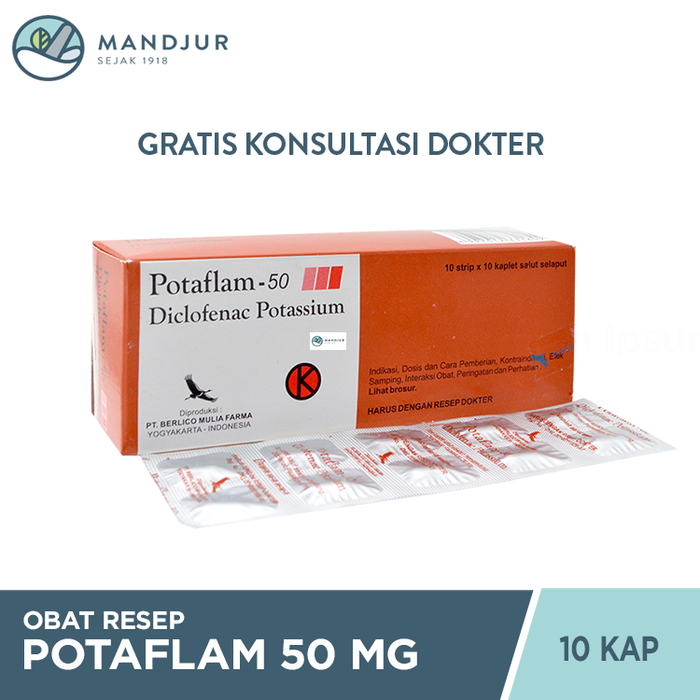 Potaflam 50 mg 10 Kaplet