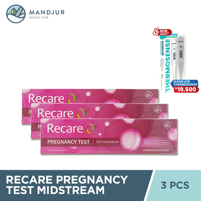 Recare Pregnancy Test Midstream Bundling 3 Pcs