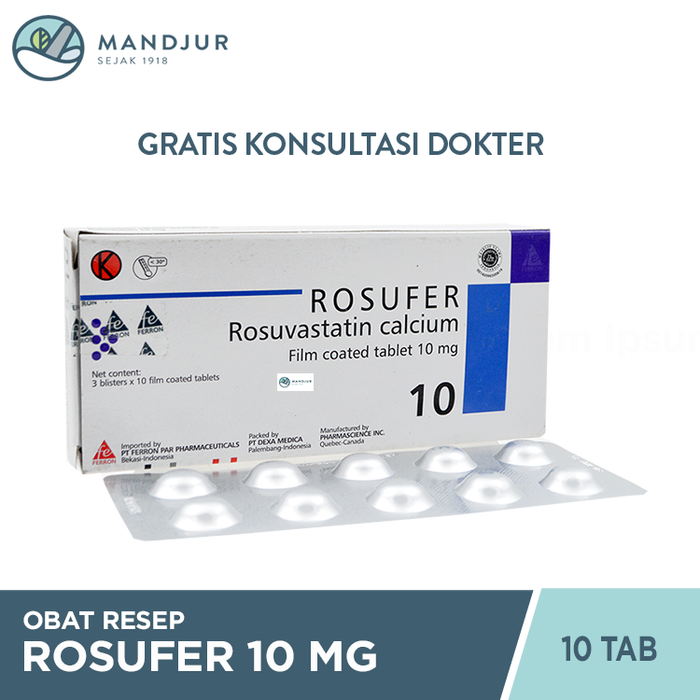 Rosufer 10 Mg 10 Tablet