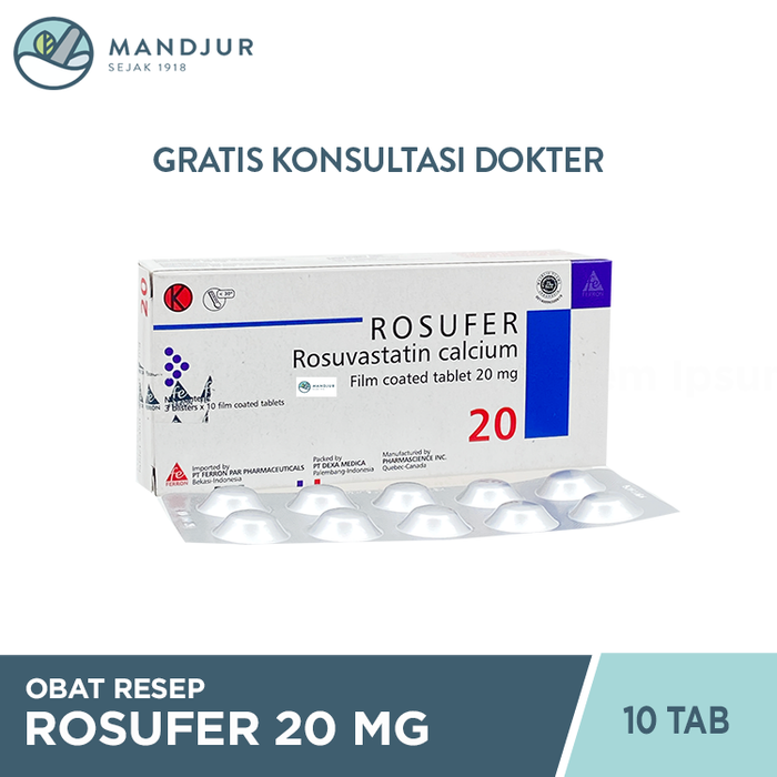 Rosufer 20 mg 10 Tablet