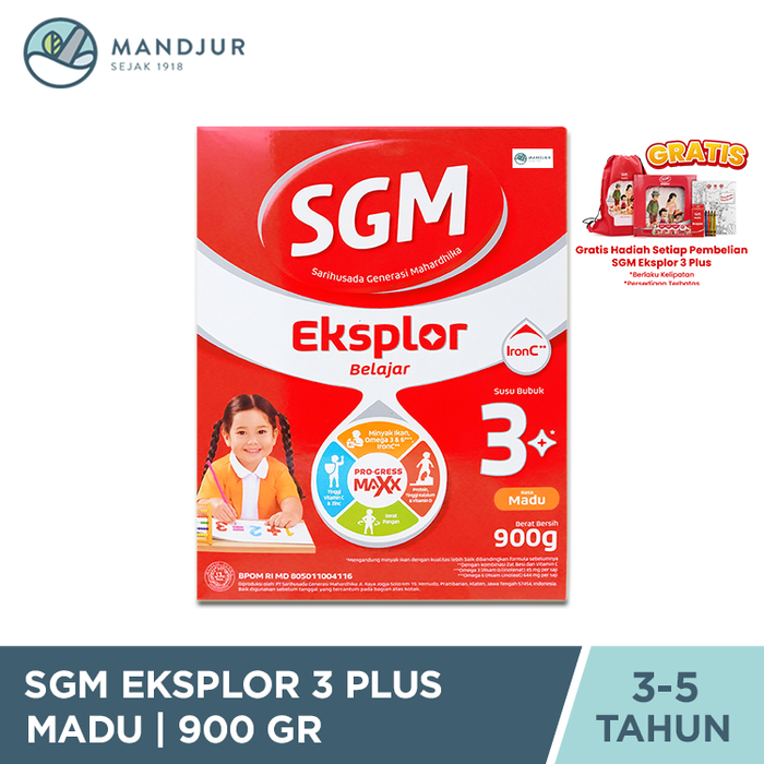 SGM Eksplor 3 Plus Madu 900 Gram