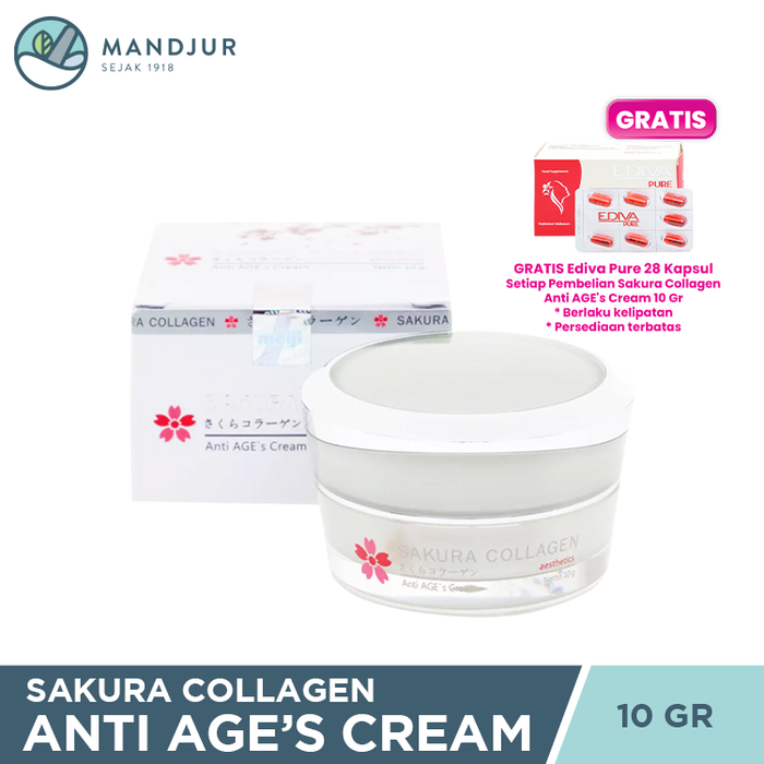 Sakura Collagen Anti AGE's Cream 10 Gr