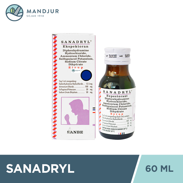 Sanadryl Expectorant Sirup 60 mL