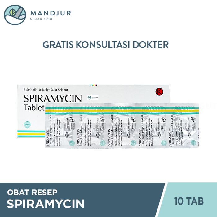 Spiramycin 500 mg 10 Tablet