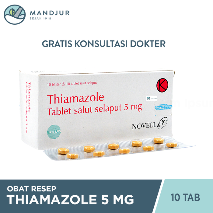 Thiamazole 5 Mg 10 Tablet