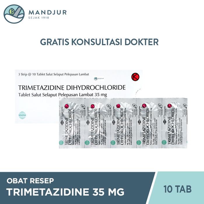 Trimetazidine 35 Mg 10 Tablet