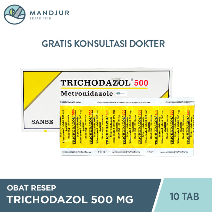 Trichodazol 500 Mg 10 Tablet