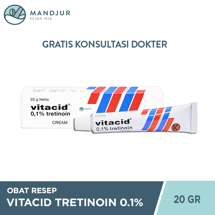 Vitacid Tretinoin Cream 0.1 %