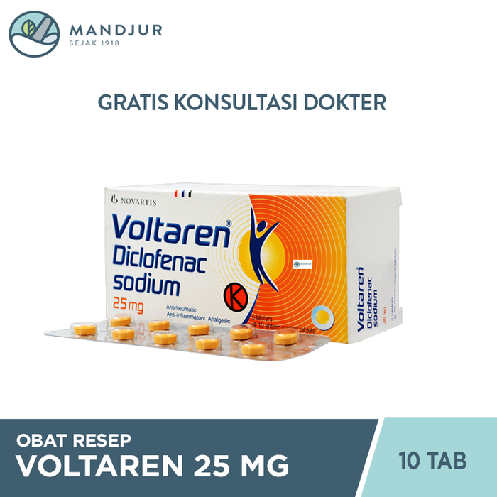 Voltaren 25 Mg 10 Tablet