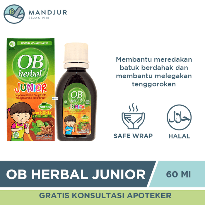 OB Herbal Junior 60 ML — Apotek Mandjur