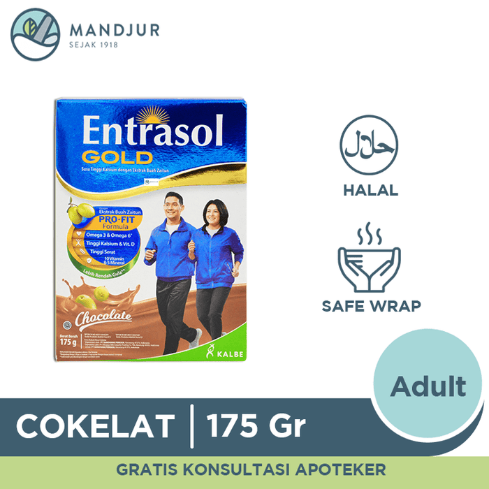 Entrasol Gold Chocolate 175 Gram - Apotek Mandjur