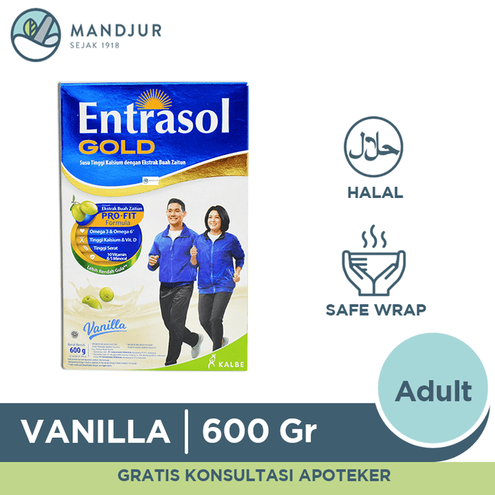 Entrasol Gold Vanilla 600 Gram - Apotek Mandjur