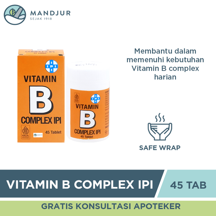 IPI Vitamin B Complex 45 Tablet — Apotek Mandjur