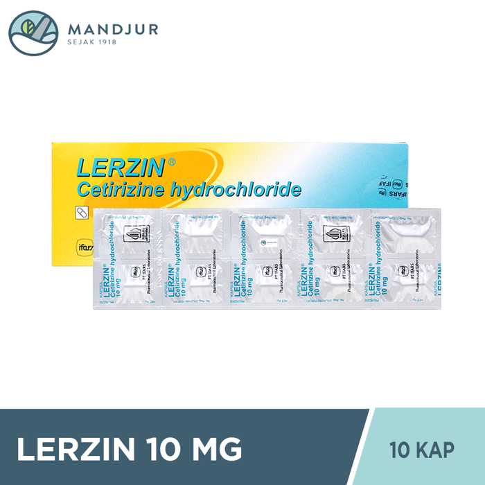 Lerzin 10 Mg Strip 10 Kapsul