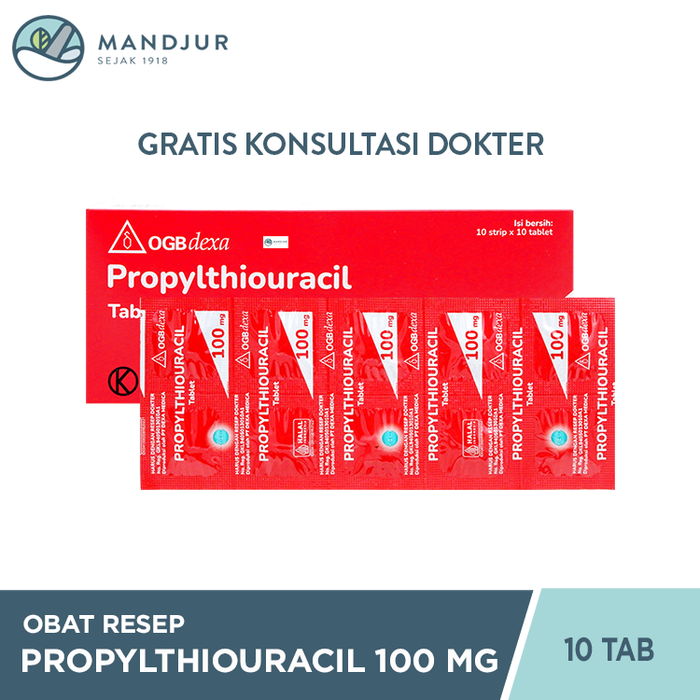 Propylthiouracil 100 Mg Strip 10 Tablet