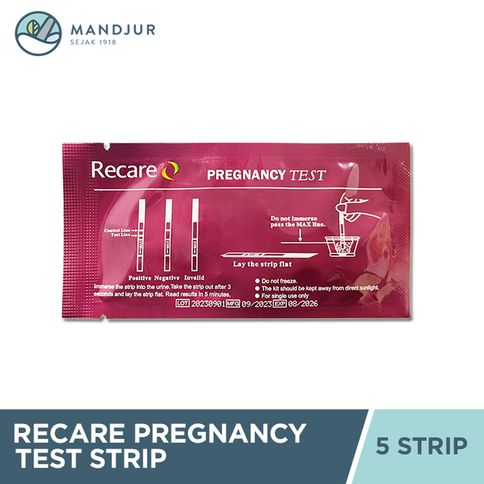 Recare Pregnancy Test Strip Bundling 5 Pcs