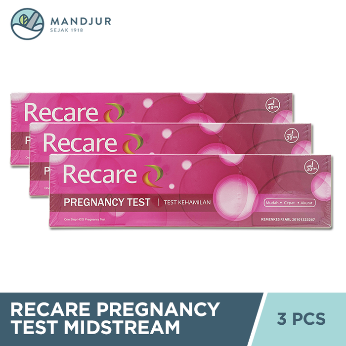 Recare Pregnancy Test Midstream Bundling 3 Pcs