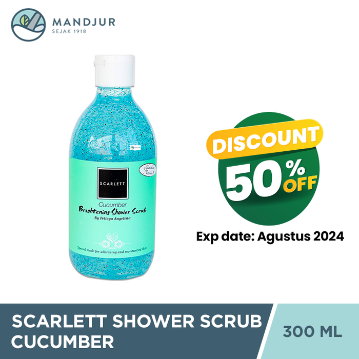 Scarlett Whitening Shower Scrub Cucumber 300 ML