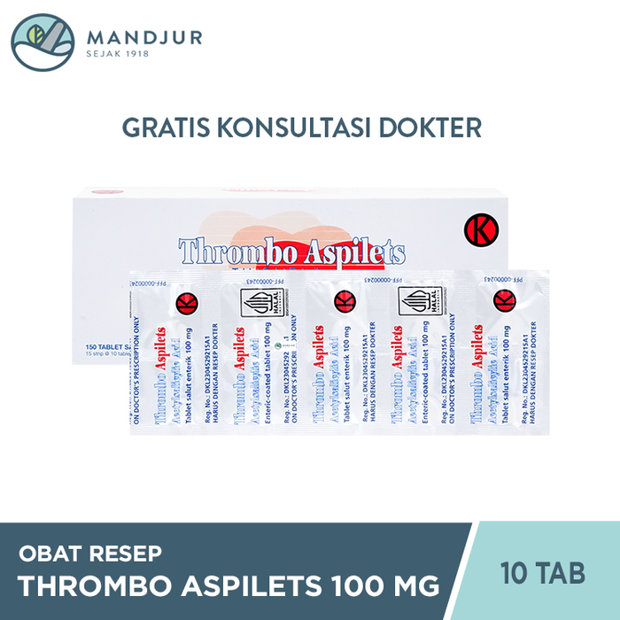 Thrombo Aspilets 100 mg 10 Tablet