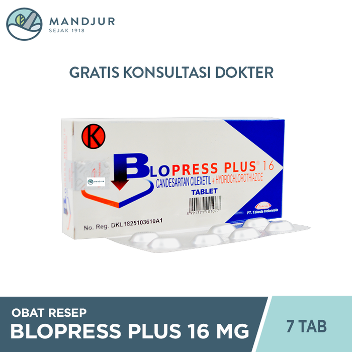 Blopress Plus 16 mg/12.5 mg 7 Tablet