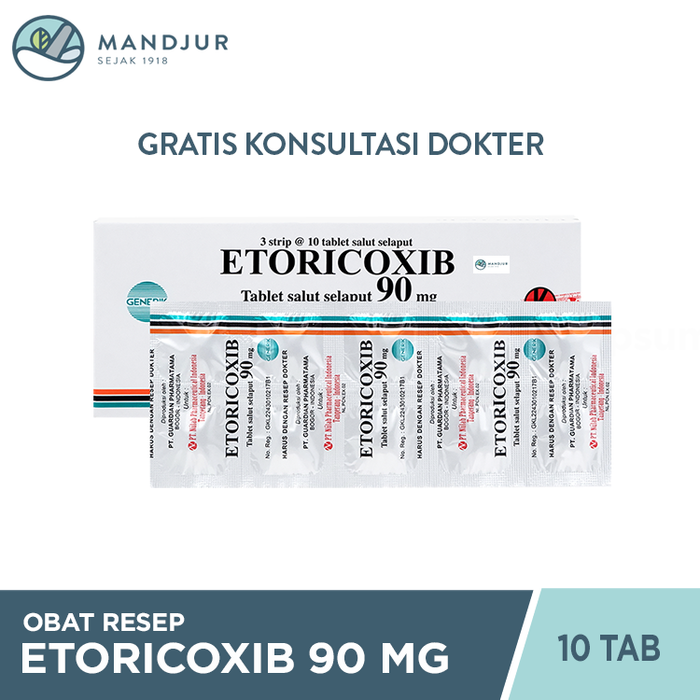 Etoricoxib 90 Mg 10 Tablet