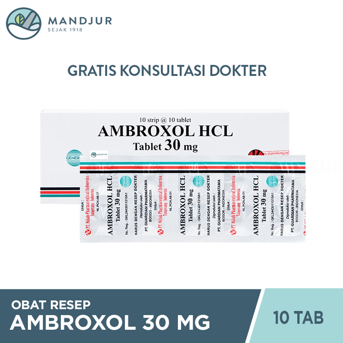 Ambroxol 30 mg Strip 10 Tablet