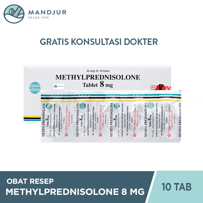 Methylprednisolone 8 Mg Strip 10 Tablet