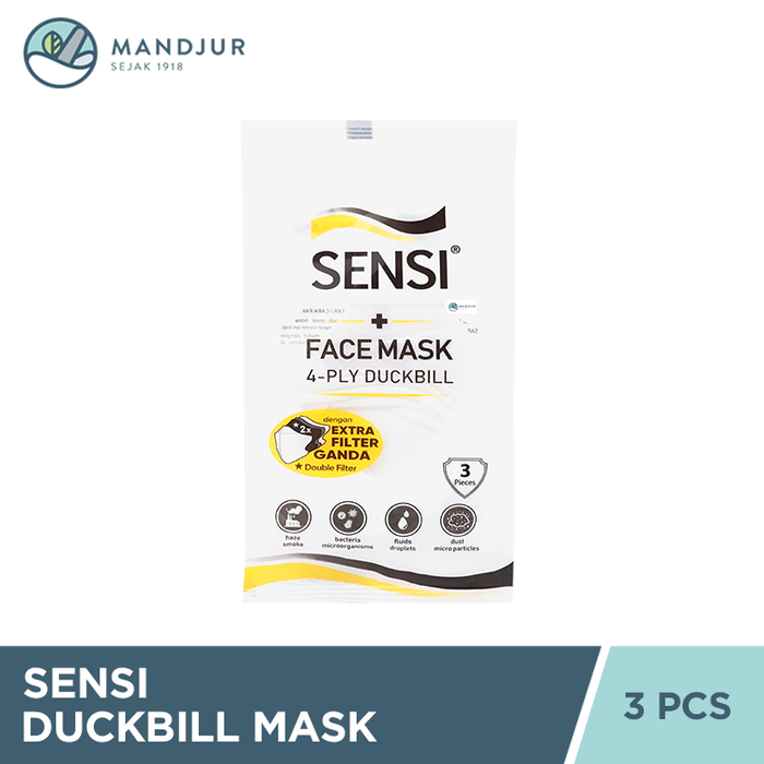 Sensi Mask Duckbill Face Mask Isi 3 Masker