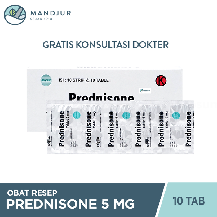 Prednison 5 Mg 10 Tablet