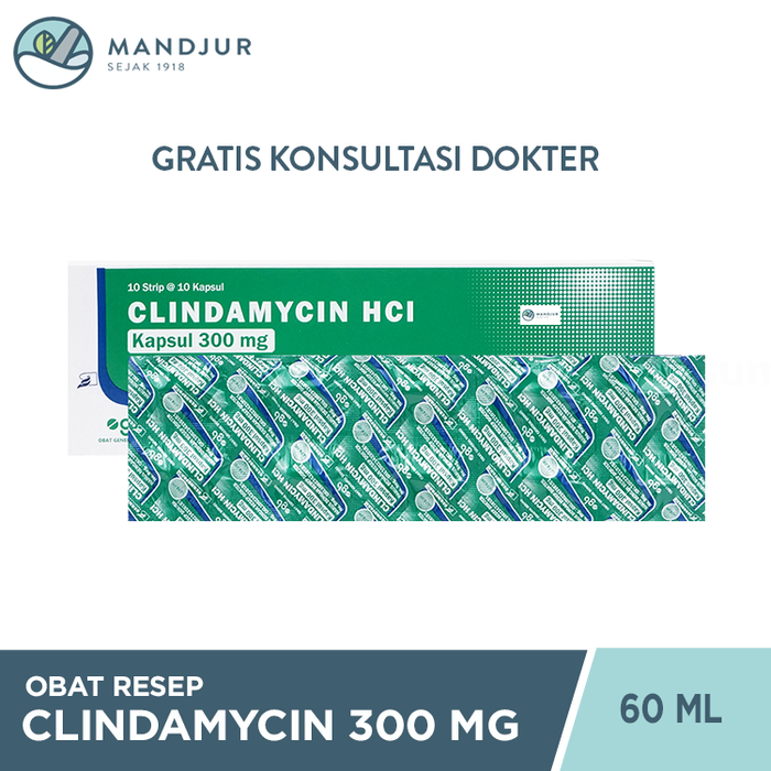 Clindamycin 300 Mg Strip 10 Kapsul