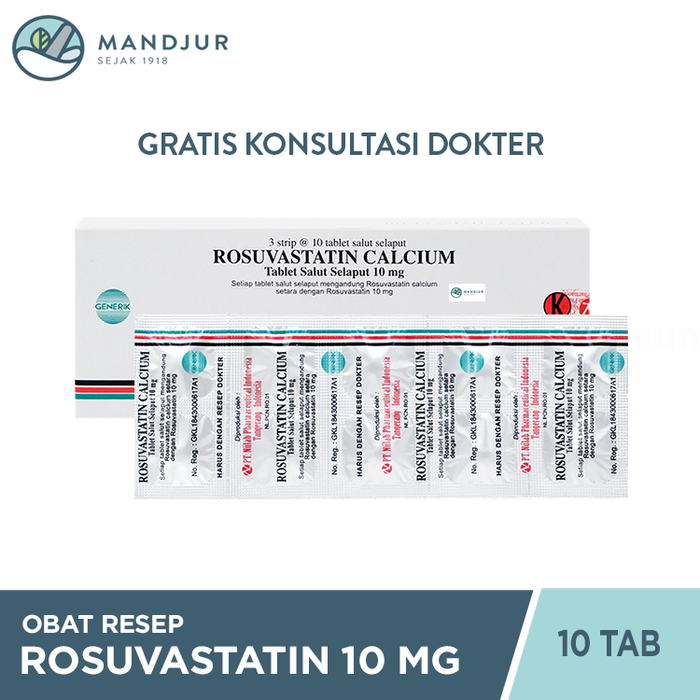 Rosuvastatin 10 mg 10 Tablet