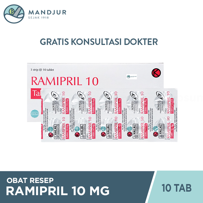 Ramipril 10 mg 10 Kaplet