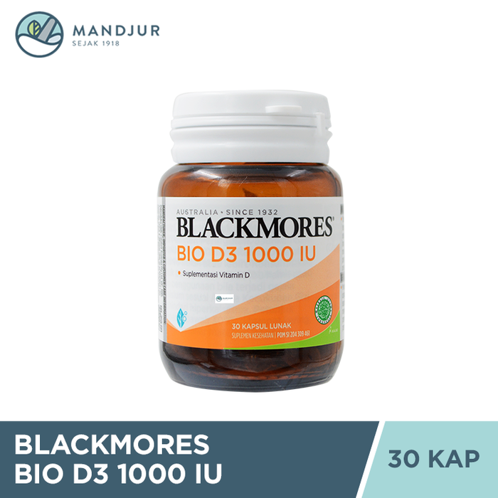 Blackmores Bio D3 1000 IU 30 Kapsul