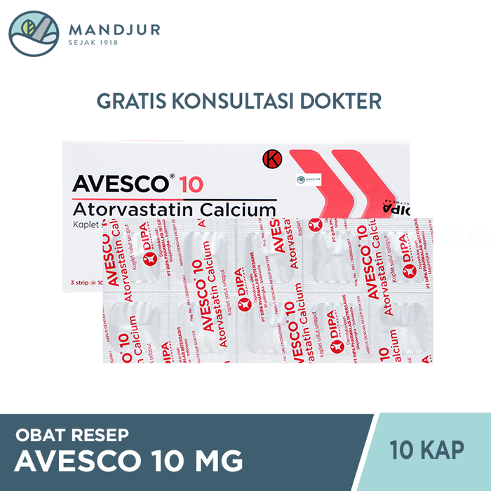 Avesco 10 mg 10 Kaplet