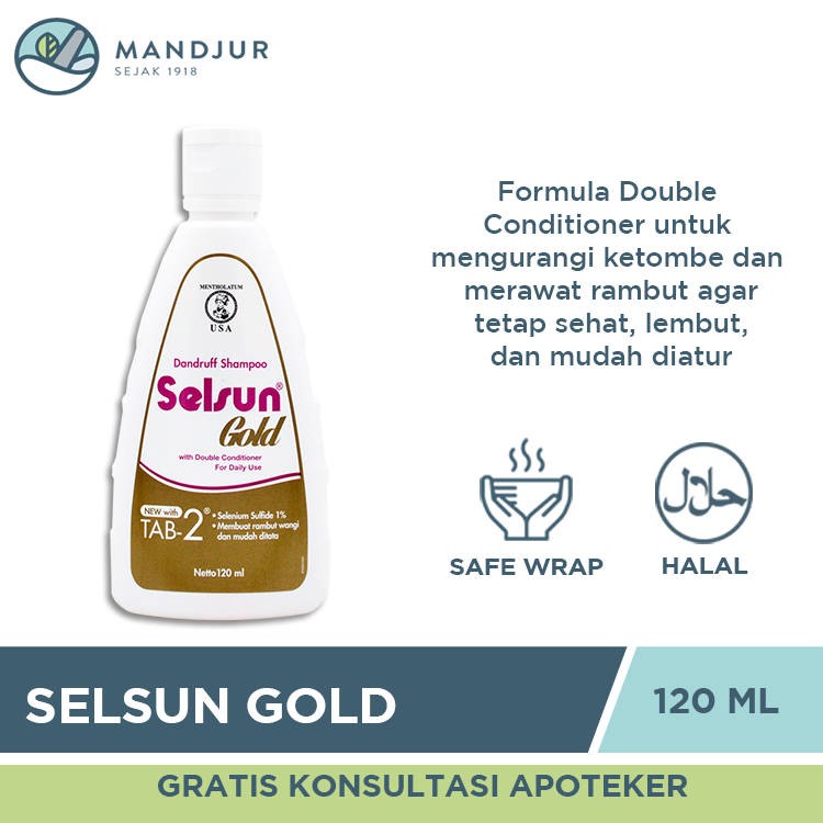 Selsun Gold Shampoo 120 ML — Apotek Mandjur