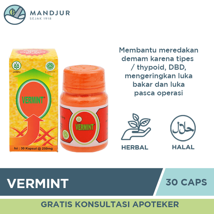 Vermint 30 Kapsul - Apotek Mandjur